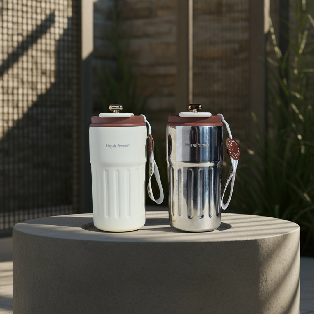 Smart Temperature Display Stainless Steel Coffee Cup – 450ml