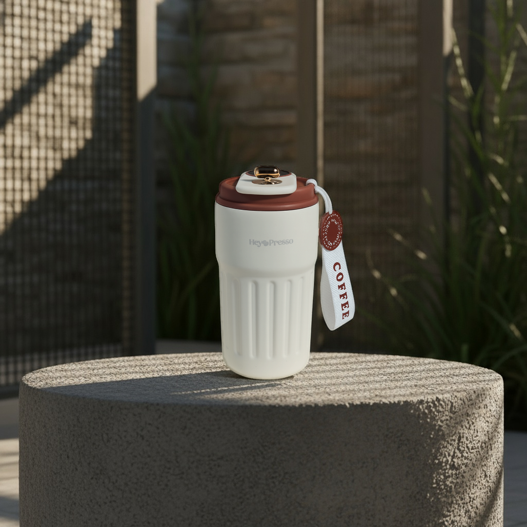 Smart Temperature Display Stainless Steel Coffee Cup – 450ml